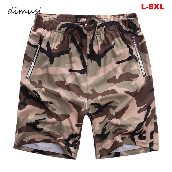 

dimusi summer mens beach shorts men quick dry comfortable beachwear homme men casual loose camouflage board short clothing 8xl, White;black