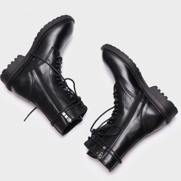 

new ladies half short boots round toe woman winter shoes fashion women boot daily footwear size 34-40, Black