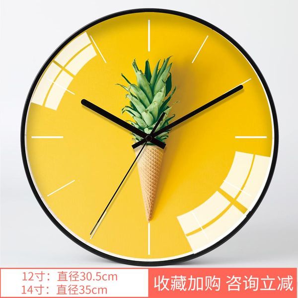 

wall clocks nordic luxury clock glass silent novelty creative metal art living room relogio parede home watches ab50wc