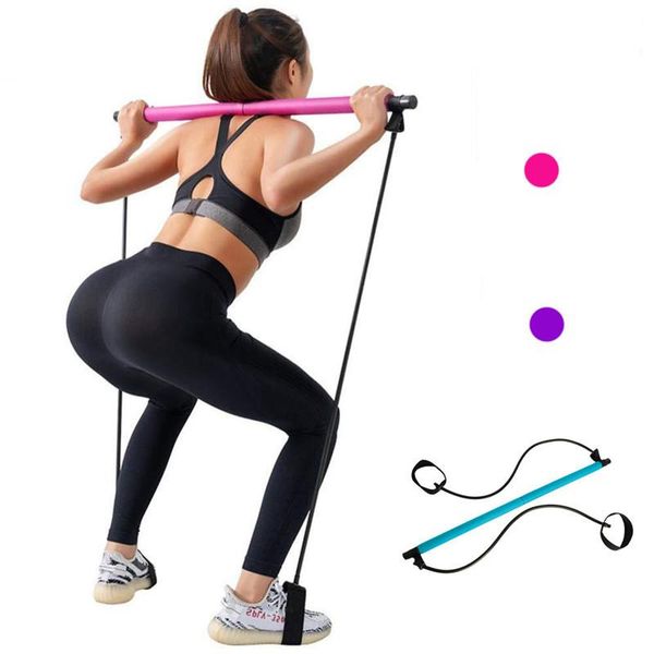 

yoga exercise workout fitness resistance bands bolster stretch belt aid gym pilates training body shaping equipment rope