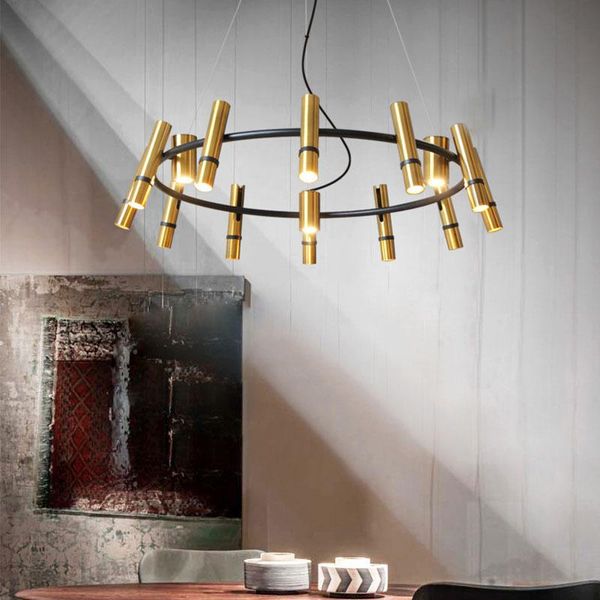 

postmodern fashion chandelier atmospheric chandelier living room restaurant simple luxury gold
