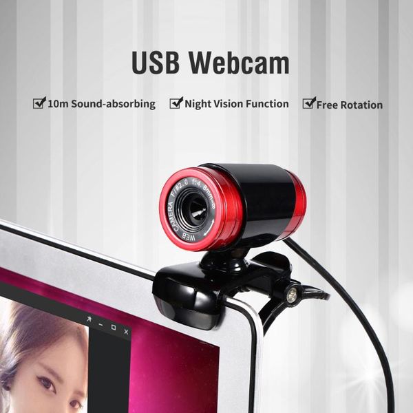 

usb 2.0 camera 0.3 million pixels hd camera web cam with mic clip-on 360 degree for deskskype computer pc laptop