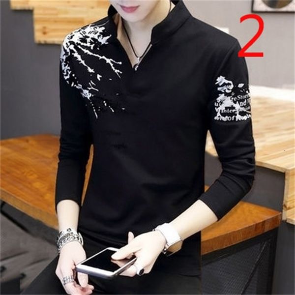 

t-shirt 2021 tide brand new men's autumn round neck sweater korean long sleeve wwkh, White;black