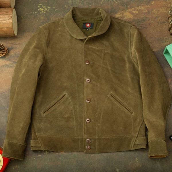 

men's jackets autumn winter mens leather jacket men fashion cowhide genuine vintage work wear style real coats eu size, Black;brown