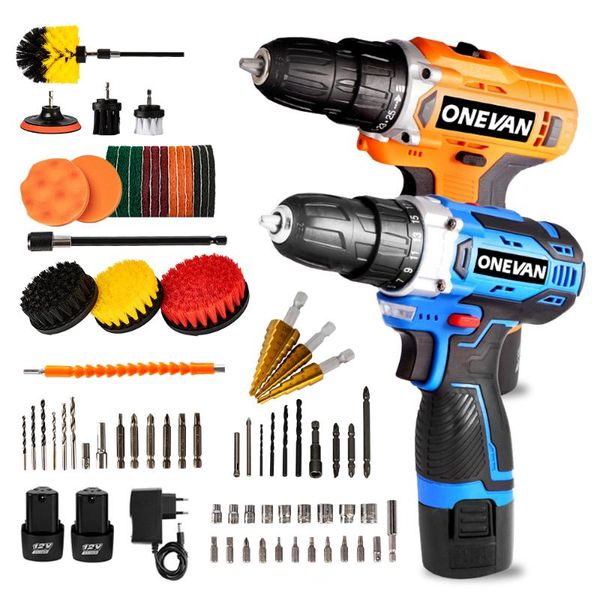 

professiona electric drills 15-35n.m drill 12v cordless screwdriver rechargeable battery step cardan shaft bit accessories