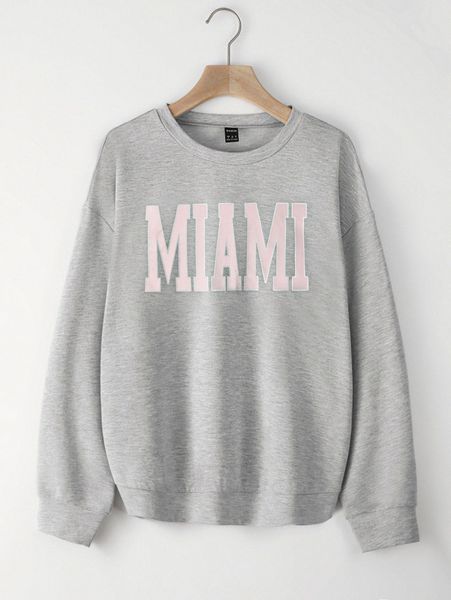 

letter graphic drop shoulder pullover l5bp#, White;black