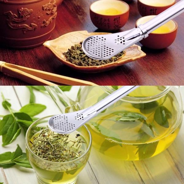 

drinking straws tea cup straw filter reusable handmade stainless steel spoon strainer grass powder bulb pumpkin