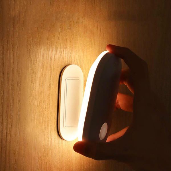 

2021 led indoor light wall lamp pir motion sensor human induction entrance & aisle sconce night light for stairs home bedroom
