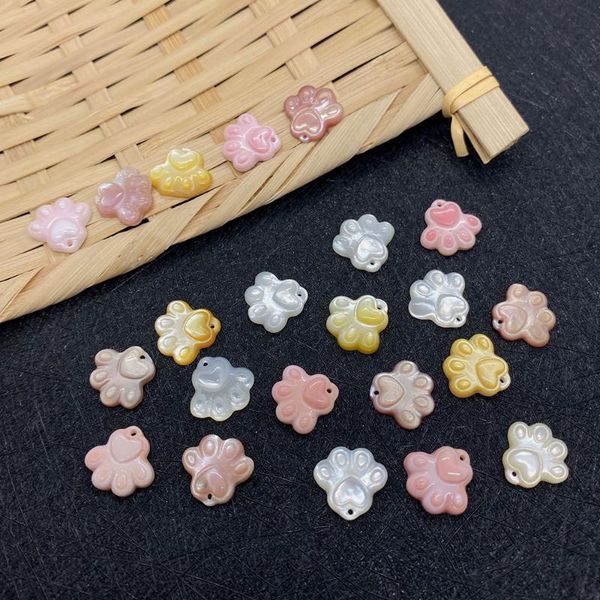 

charms 1pcs natural sea shell pendant pink white bear palm shape queen's carving charm jewelry ladies necklace accessories 12mm, Bronze;silver