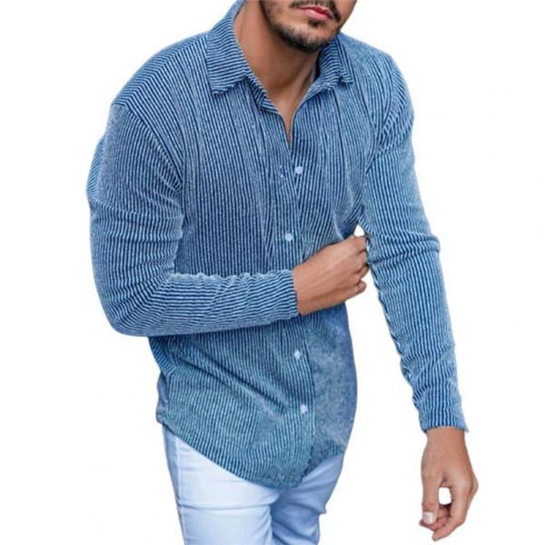 

men's casual shirts men's shirt autumn woven fabric elastic solid color turn-down collar stripe male long sleeve fall camisa hombre, White;black