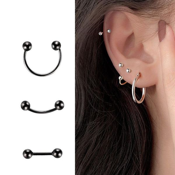 

stud simple earrings with style s925, Golden;silver