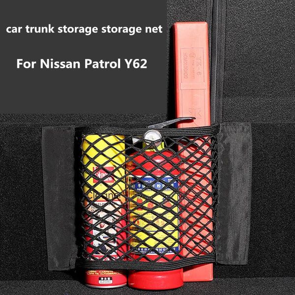 

car organizer trunk storage net for y62 interior fixed