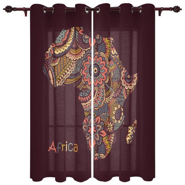 

translucent curtains map north america paper cut english valance window curtains living room bedroom