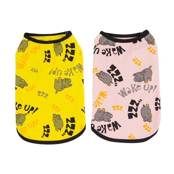 

dog apparel pet puppy summer printed shirt small cat clothes vest t