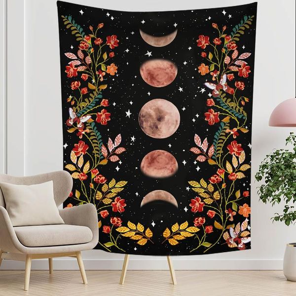 

tapestries mandala tapestry moon wall hanging gossip hippies witchcraft dorm decor blanket 0.75*1/1.3*1.5/1.5*2m 1pc