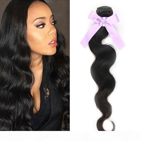

grade 7a peruvian malaysian indian brazilian hair bundles weave 3 4 bundles 100% unprocessed brazilian body wave human hair wavy extensions, Black