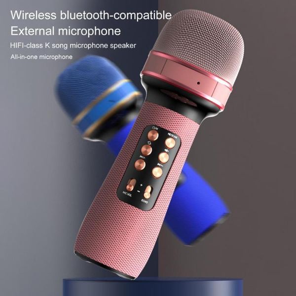 

microphones ws-898 condenser microphone bluetooth-compatible 5.0 hifi fm radio long endurance wireless speaker for karaoke