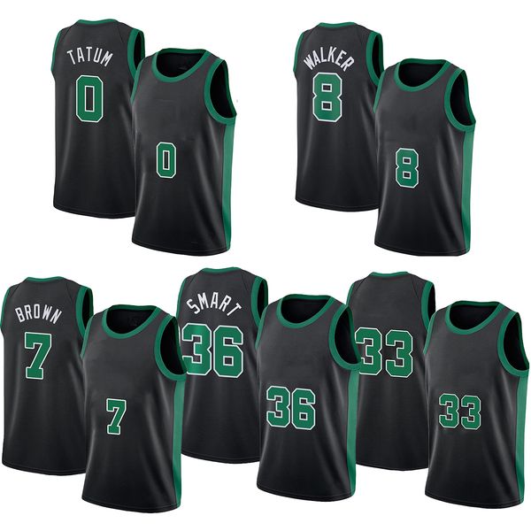 

2021 men 8 kemba 0 jayson walker tatum basketball jersey 7 jaylen 36 marcus brown smart city, Black;red