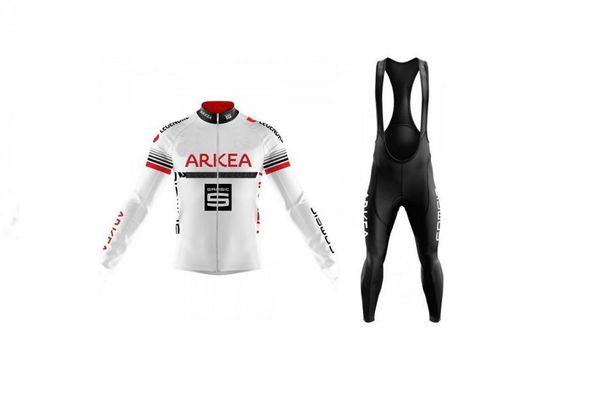 

racing sets spring summer 2021 arkea samsic pro team long sleeve cycling jersey wear ropa ciclismo+ bib pants 20d gel pad set, Black;blue