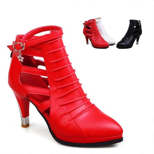 

sandals big plus size ladies shoes fashion 2021 feminino women high heels summer, Black