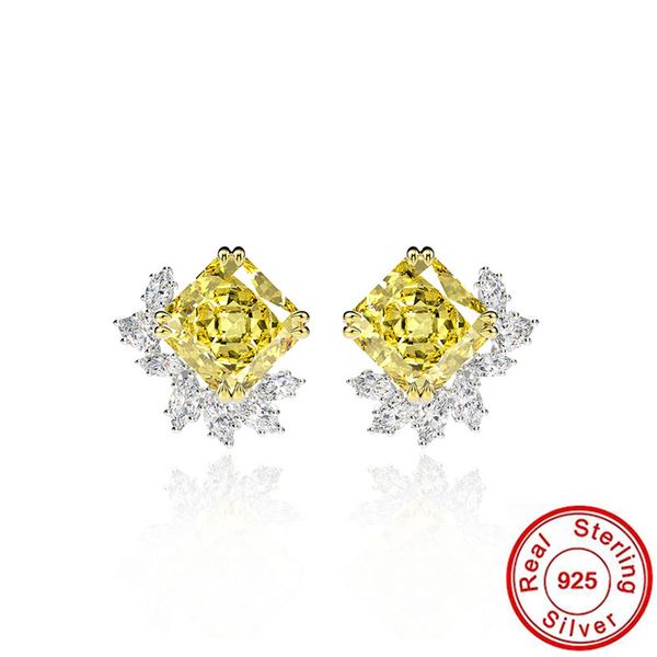

charm z diamond stud earring 925 sterling silver engagement wedding earrings for women bridal promise party jewelry