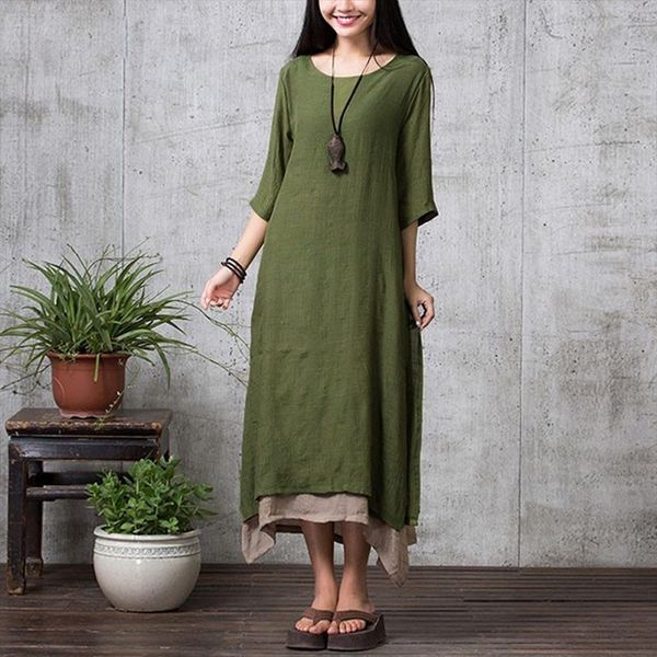 

summer vintage boho womens dress plus size 3xl 4xl 5xl retro maxi irregular bohemian long robe female, Black;gray