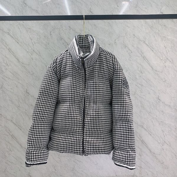 

2021 new plaided coarse parkas winter designert woman luxury clothes streetwear jacket 646i, Black