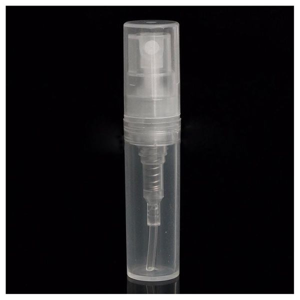 

50 x 2ml plastic travel spray bottle empty transparent perfume atomizer new