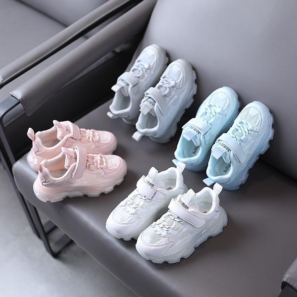 

athletic & outdoor spring 2021 boys' school shoes girls' leisure sneakers light breathable children's sports 4-15 years old s, Black