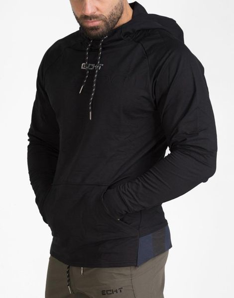 

gym clothing men's stay warm thin solid color full sleeve training hoodie running fitness sports sweatshirt drop, White;black