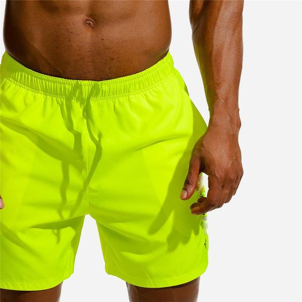 

2021 new men fitness bodybuilding shorts man summer workout male breathable quick dry sportswear jogger beach short pants r56q, White;black