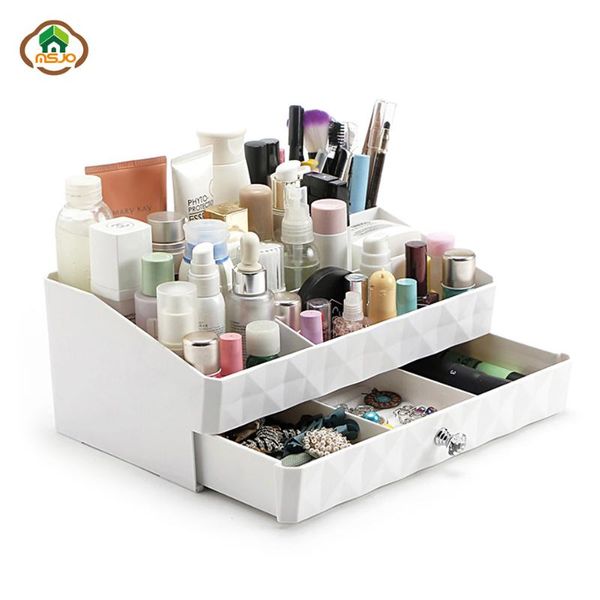 

bathroom storage & organization msjo organizer for makeup plastic drawer cosmetic jewelry box casket holder desksundry case