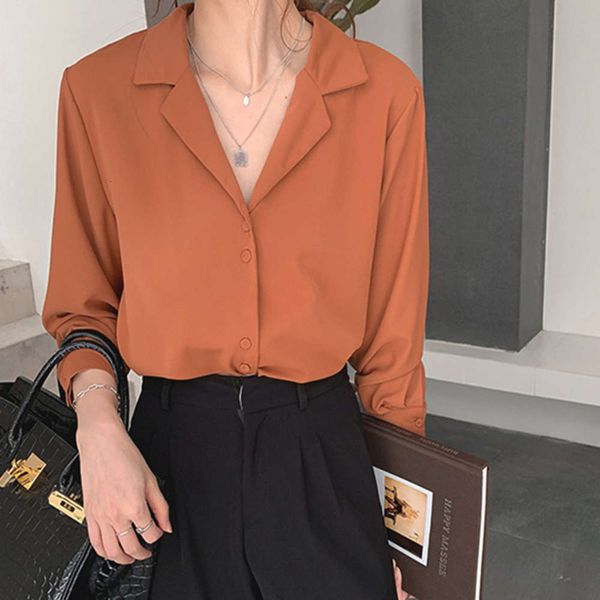 

chiffon shirt women's new design in autumn and winter 2020, White