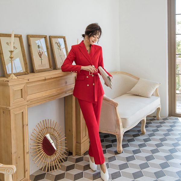 

2-piece high-end 2021 new winter red female temperament dress ladies 6dnd, White