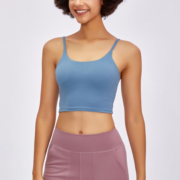 

2020 new vest women's brassiere thin belt back sling yoga suit, Gray