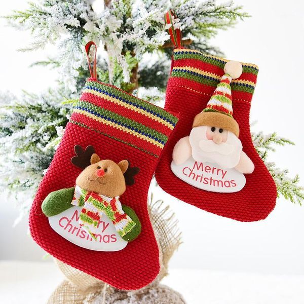 

christmas decorations 20cm mini small socks gift bag children's gifts