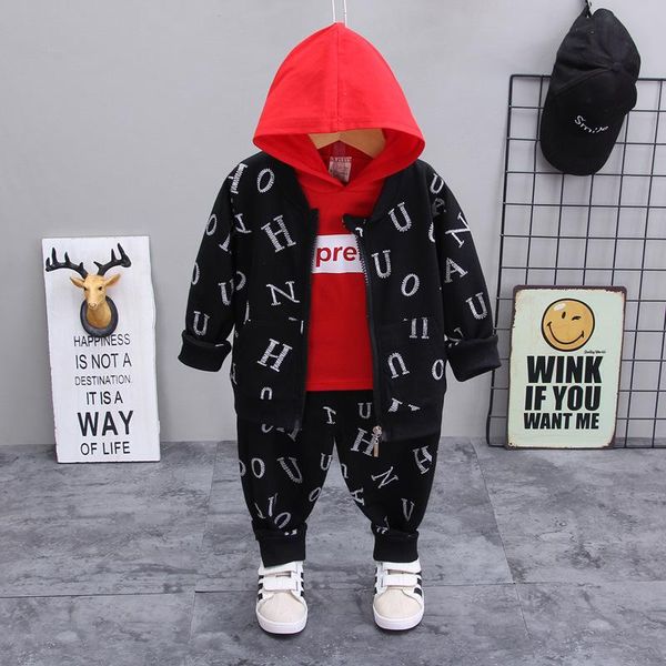 

clothing sets baby boys suit shirt pants set toddler girl clothes hoodie winter casual sweater kids children cartoon outfit, White