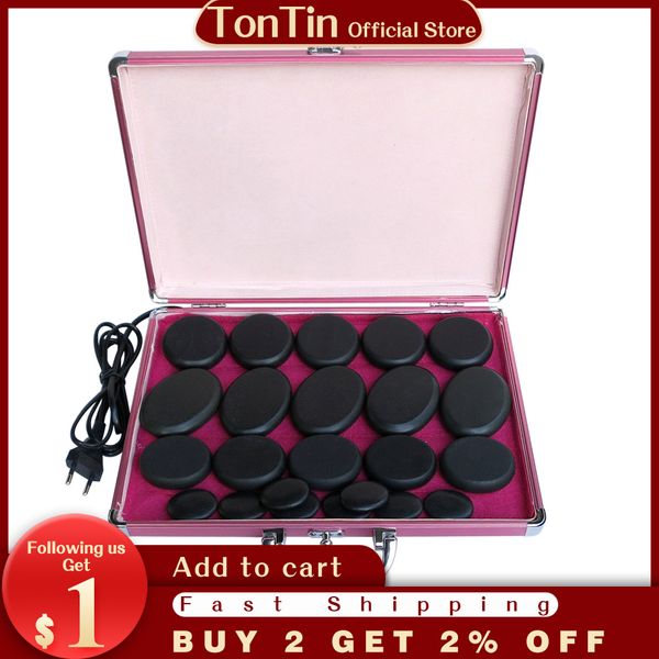 

23pcs/set power massage stone set stone with 220v heater box ysgyp-nls ce and rohs