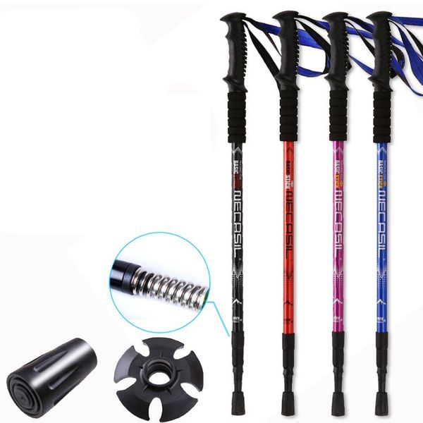 

trekking poles fonoun walking sticks climbing alpenstock 65-135cm antiskid wear resistance light absorption fg16
