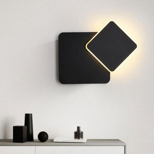 

wall lamp adjustable bedside reading light nordic creative square led staircase aisle restaurant el lamps