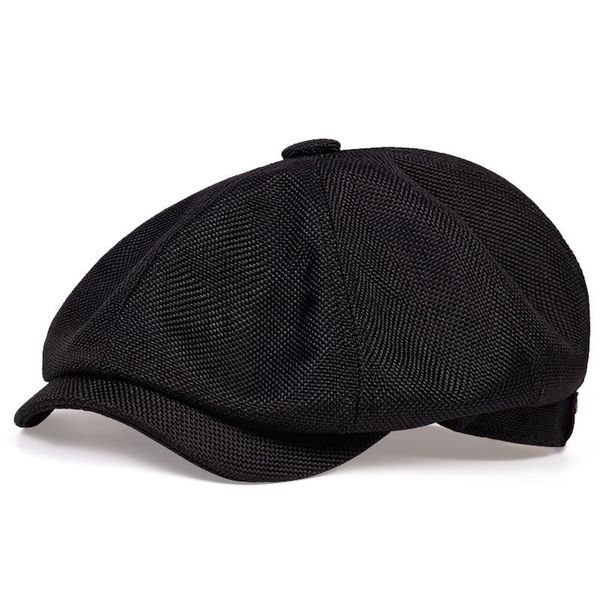 

berets men's fashion wild leisure hat neutral octagonal spaper children's spring and autumn thin retro, Blue;gray
