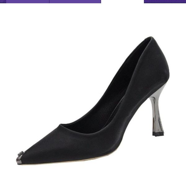 

women high heel shoes dress party wedding platform pumps summer sandal woman high heels leather shoe lady pump, Black