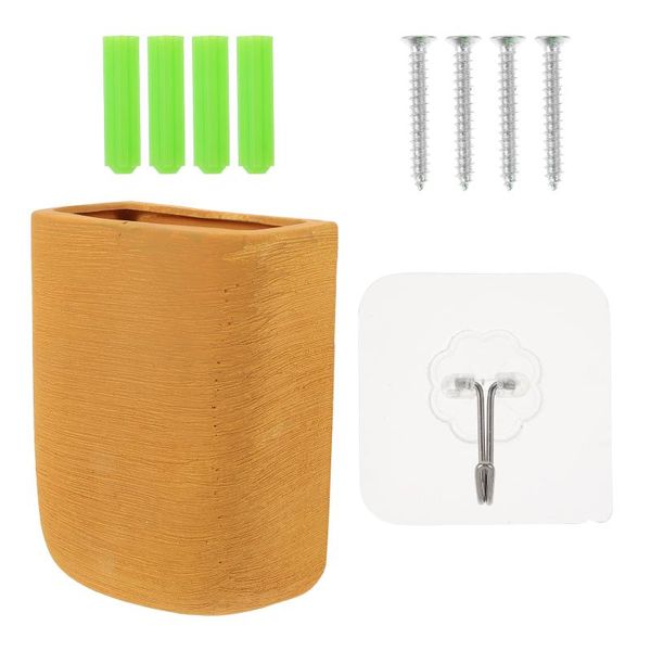 

vases 1pc chic flower vase wall-mounted creative wall decoration ceramics