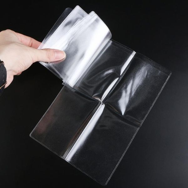 

thinkthendo 12x9cm pvc transparent documents cover russian driver's license case protect car id card holder for m qylnwf