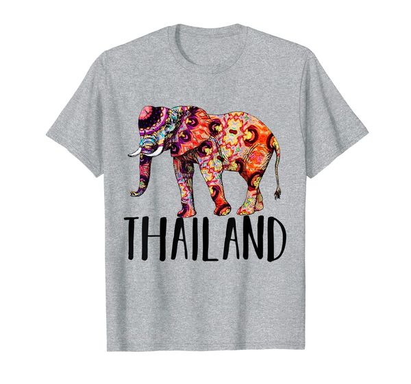 

thailand elephant souvenir shirt, White;black