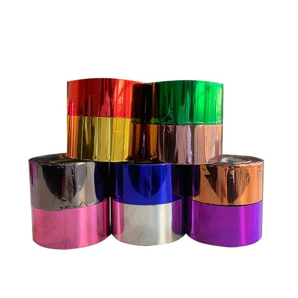 

1 roll 3cmx120m 10 colors stamping foil heat transfer laminating napkin gilding pvc business card emboss