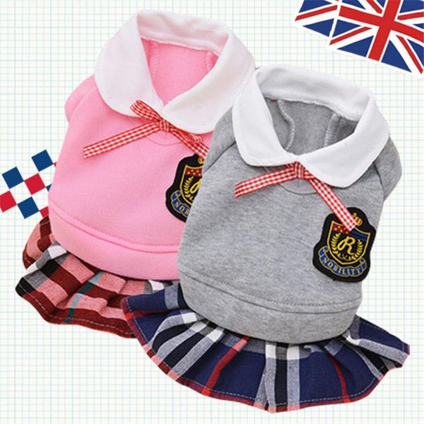 

dog apparel school pet clothes fashion british clothing teddy uniform supplies