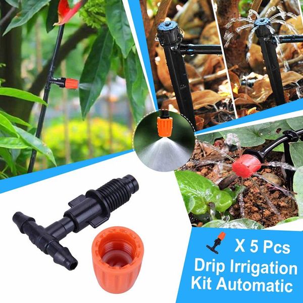 

watering equipments 5pcs drip irrigation kit automatic system adjustable sprinkler 360 degree garden sprinklers supplies
