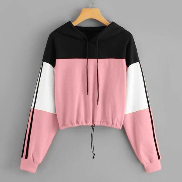 

men's hoodies & sweatshirts women long sleeve tie-dye print sweatshirt crop fashion female pullover blouse clothing sudaderas #40, Black