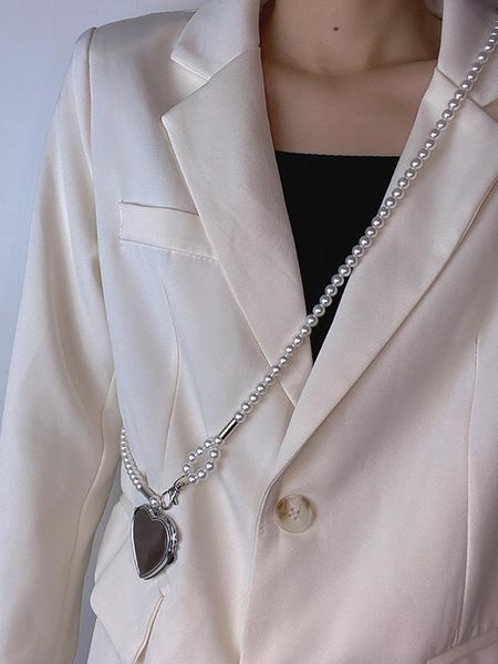 

waist bags pearl chain cross-slung bag versatile love adornment belt dress suit clothing straps accessories